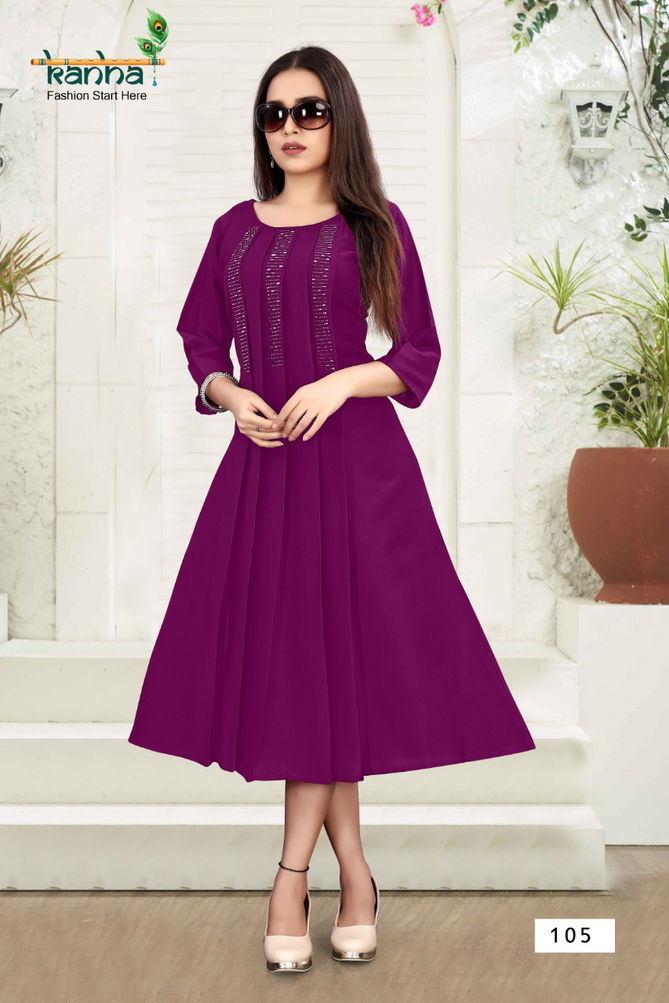 Kanha Kalyani New Designer Party Wear Heavy Chinon Designer Kurti Collection